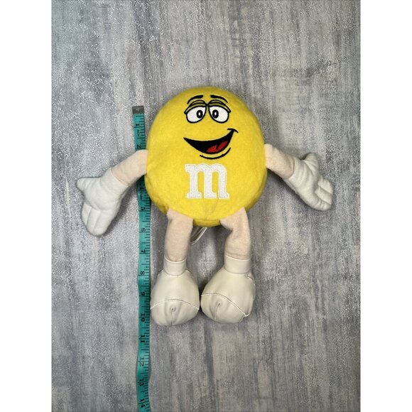 M&M’s World Yellow Peanut Large Plush 10” 2016 Candy Stuffed Animal Toy - Picture 3 of 7